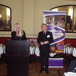 Kelly Sawyer and John Donohue welcome the invitees