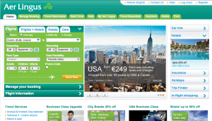 Aer Lingus Website - Hotels