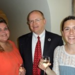 Nikki Gooch of Caesars Palace, Orlando; Stephen Anderson, US Embassy; and Rachel Ferguson, Marcos Island, Florida, at the Chapter One lunch hosted by Visit Florida