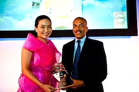 Cebu Pacific Vice President for Marketing and Distribution, Candice Iyog, at the Airline Strategy Awards 2012