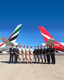 Emirates + Qantas