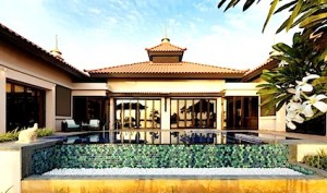 Two-bedroom beach pool villa