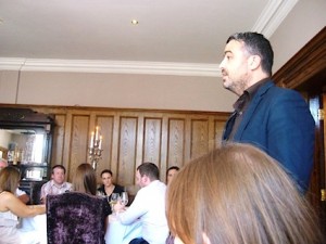 Lee Osborne, Business Development Manager, BookaBed, addresses guests of the Visit USA Committee Ireland roadshow