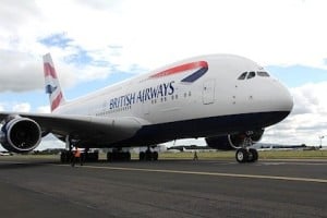 British Airways’ 469-seat Airbus A380 operates services from London Heathrow to Los Angeles and Hong Kong
