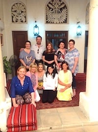 Fam trip participants at the Sheikh Mohammed Centre for Cultural Understanding
