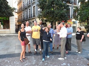 Is it a bird? Is it a plane? No, it’s ITAA conference delegates admiring Granada on a walking tour