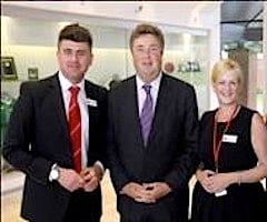 Gary Hutchinson, Commercial Director, Sunderland AFC; Jon Danks,  Head of UK Marketing, South African Airways; and Clair Cogdon, Partnerships Manager, Sunderland AFC
