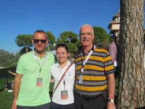 Volker Lorenz-Amadeus,Anne Marie Dalton-Turkish Airlines and John Galligan -John Galligan  Travel wer at the tournament.