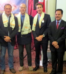 David Hempleman-Adams,Sir Ranulph Fiennes,Kenton Cool and HE Suresh Chalise, the ambassador of Nepal.