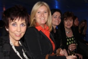 Irish agents at the Heron tower,Marie Gallagher-Dowme Travel,Mary McKenna-Tour America,Mary King-Trave Savers, and Clare Dunne-The Travel Broker.