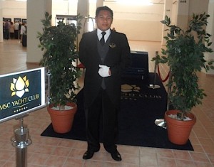 Your Yacht Club butler awaits at Istanbul check-in