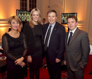 Alan Clark,the CEO of the NITB (2nd right) was joined by Karen Henderson,Derry V&cB,,Linda Lynch,City Hotel ,Derry and Conor Donnelly,Beech Hill Country House Hotel at the RHK in Dublin.