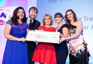 Budding Travel Writer of the Year finalists Bernie Roche, Shane Cullen, Sarah Slattery, Claire Rochford and Stella Grant wonder whose name will be on Travel Counsellors’ cheque for €1,000!