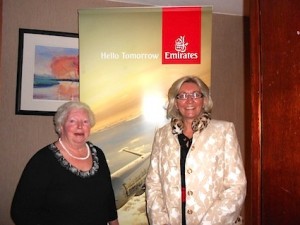 At the Dublin lunch were Susan Kiernan, Ask Susan, and Bernie Burke, Travel Centres