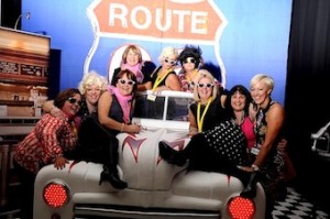 Irish Travel Counsellors get into the spirit at the American Diner on the welcome night of the conference