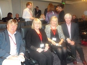Stephen and Delia Aston, Clubworld Travel; Maureen Delma, MD Travel; and Martin Skelly, Navan Travel