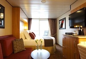 AquaClass stateroom on Celebrity Infinity, which will call into four Irish ports this year