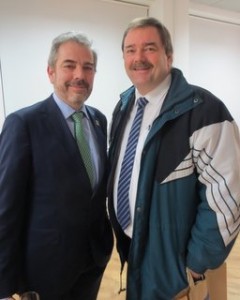 Gopnzalo Ceballos with John Keogh -Aer Lingus.