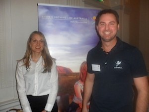Kerstin Wierzeyko and Bryan Arnicar, Tourism Australia