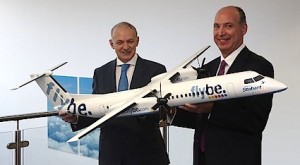 Andrew Tinkler, Chief Executive, Stobart Group, and Saad Hammad, Chief Executive, Flybe