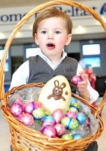 Shea Graffin is wishing the thousands of passengers travelling through Belfast International Airport this weekend a very Happy Easter