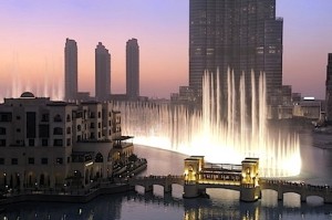 Dubai Fountain and Burj Khalifa