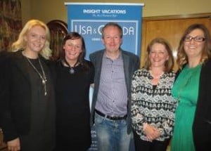Carole Carmody and Sharon Jordan,The Travel Corporation with Greg Cawley,Winner of the Men's ,and Helen Kelly,winner of the Ladiies with Donna Kenny also from The Travel Corporation.
