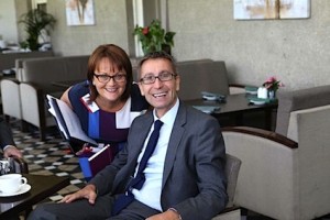 Cathy Burke, Ireland General Manager, with Steve Byrne, Managing Director