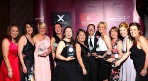 All the award winners with head office staff