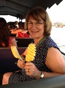 Travel Counsellor Mary Foyle enjoys a healthy breakfast afloat