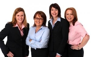 Travel Counsellors Ireland head office team: Sinead Cregan-Hayes, Cathy Burke, Ciara MacConnell and Bernie Whelan