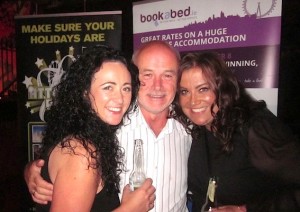 Bev Fly, BookaBed; Nicholas O’Sullivan, Bantry Travel; and Katy Lee, Attraction World
