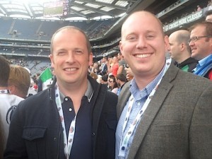 Ivan Beacom, Aer Lingus, with Adam McKnight, A2B Travel Extras