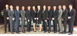 First group of Etihad Airways’ inflight butler trainees prior to departing Abu Dhabi for specialist training at the Savoy Butler Academy in London