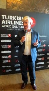 Martin Skelly ,President of the ITAA thanks Turkish Airlines for their hospitality.