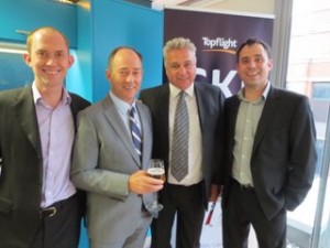 Neal Collins,Tony Collins,Simon Daly and Anthony Collins  at the Topflight launch.