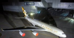 The new livery on the A 380