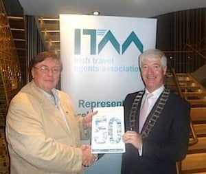 News & Features Editor Neil Steedman presents ITAA President Martin Skelly with a copy of ITTN’s special publication ‘50 Years in Irish Travel: A Look at the Past, Present and Future of Travel’, which includes the results of ITTN’s September 2014 Industry Survey of Irish travel agents throughout Ireland