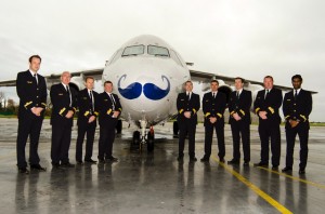 CityJet flight crew are supporting Movember