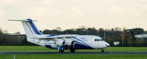CityJet aircraft in the special Leinster livery