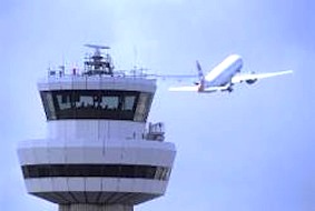 London Gatwick Airport air traffic control tower