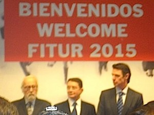 José, Spain’s Minister of Tourism (right) and Taleb Rifai, Secretary General, UNWTO (centre), officially open FITUR 2015
