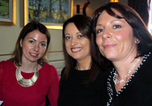 Orla Tooher,Go Hop;joined Rachel Dempsey,World Travel Center; and Leah Parmeshwar, Topflight at the lunch.