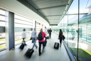 Dublin Airport, departing passengers on the Skybridge_opt