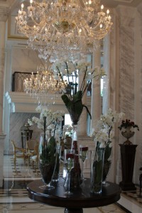The lobby of the Rixos Pera Istanbul Hotel.