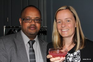 Michael Yonhanis and Joanne Burgess from Ethiopian Airlines were at the LA event