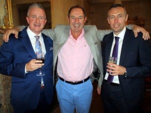 Jonathan Miller and Gary Boyd from Byran Somers Travel meet John Cassidy, Cassidy Travel.