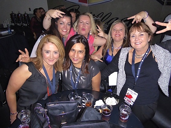 ‘Girls Just Wanna Have Fun’ at the Madonna concert: Jenny McIlroy, Sharon Morgan, Sonia Sehgal, Roisin Carbery, Angela Taylor, and Kathy Cashe