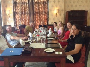 The group pictured in Cuba,Gordon Penney,Eamon Flanagan,Ciara Sweeney, Laura O'Callaghan,Sarah Brady and the hosts from the hosts from the Melia Peninsula , Hotel in Varadero.