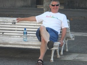 Gearoid Mannion, Tom Mannion Travel, takes a relaxed view on the walking tour of Jerez